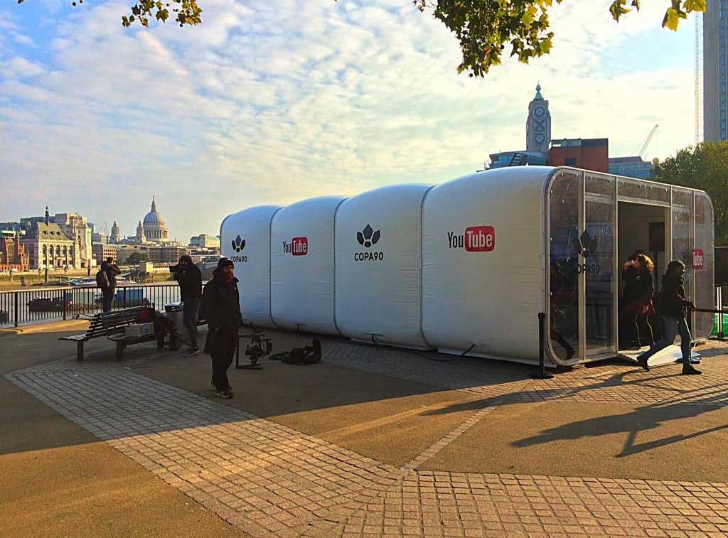 YouTube experiential pod in London