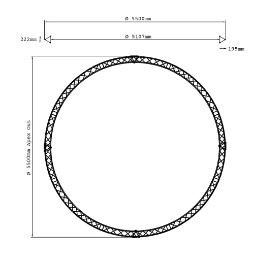 Truss Circle 6M or 5.5M Diameter - Image 2