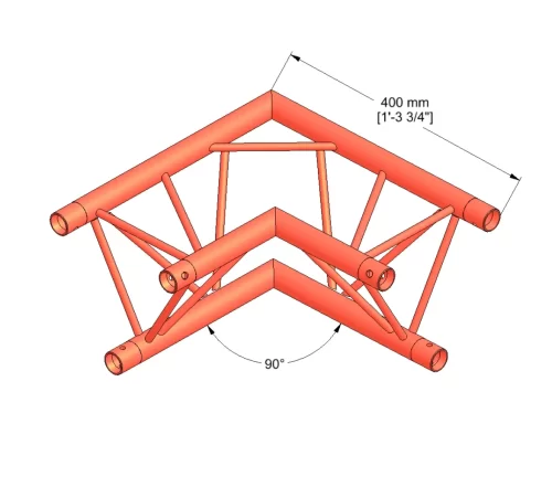90 degrees Milos M222 Truss Hire - Image 2